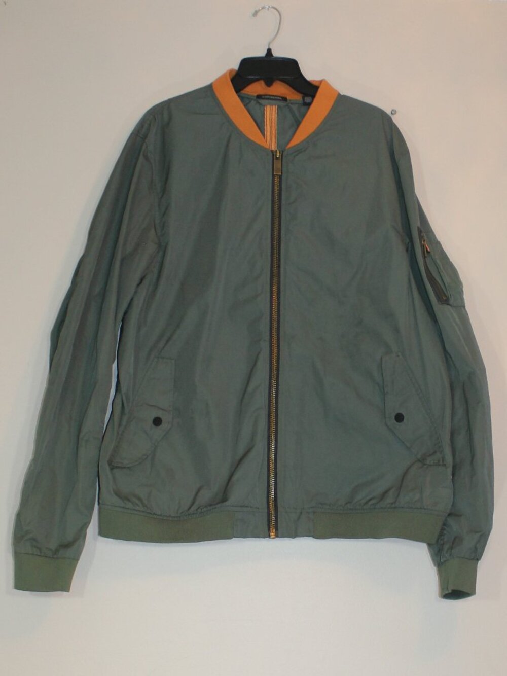 Scotch Soda Summer zipped  Jacket military green orange size XXL